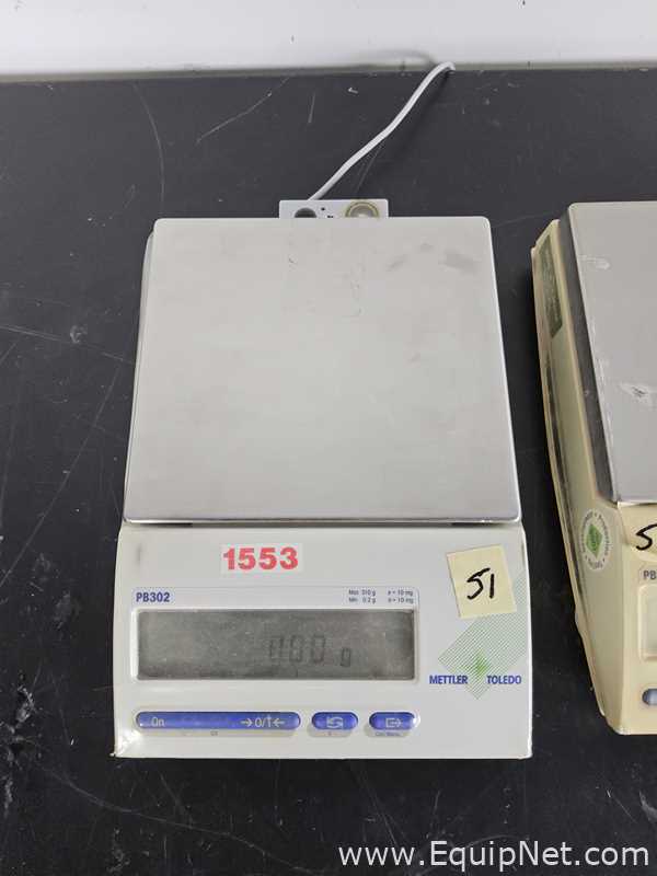 Lot of 2 Mettler Toledo PB302 Balances