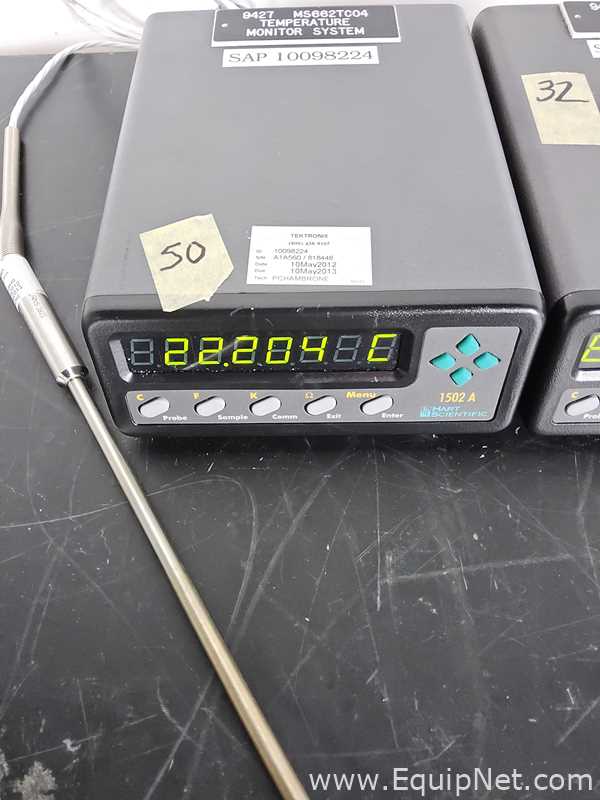 lote de  2 Termômetro Hart Scientific 1502 A