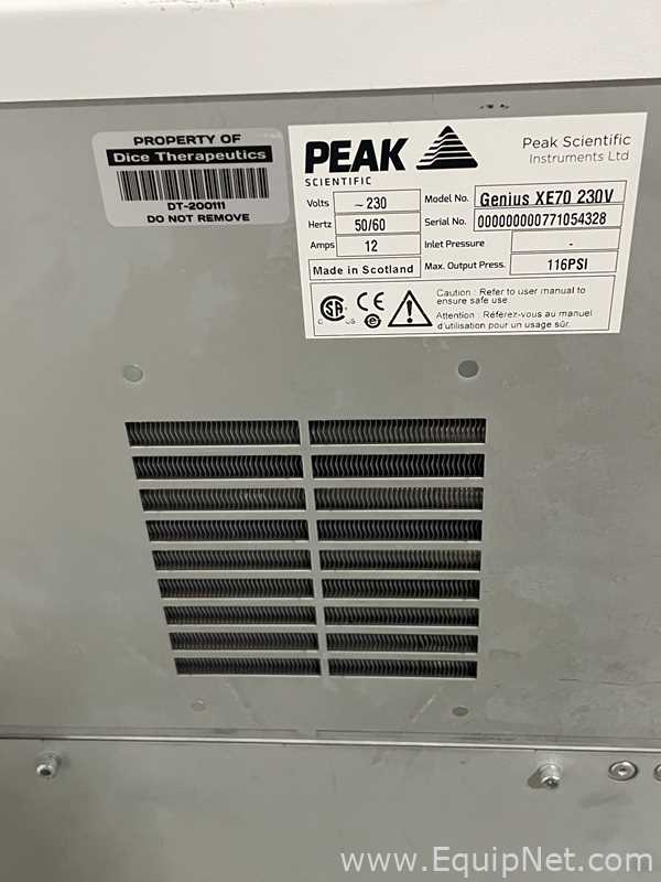 Generador de Nitrógeno Peak  genius XE70
