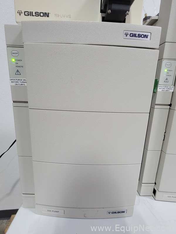 Gilson GX-281 Liquid Handler with Gilson 333 and 334 Pumps and Gilson 159 UV/Vis