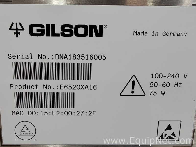 Gilson GX-281 Liquid Handler with Gilson 333 and 334 Pumps and Gilson 159 UV/Vis