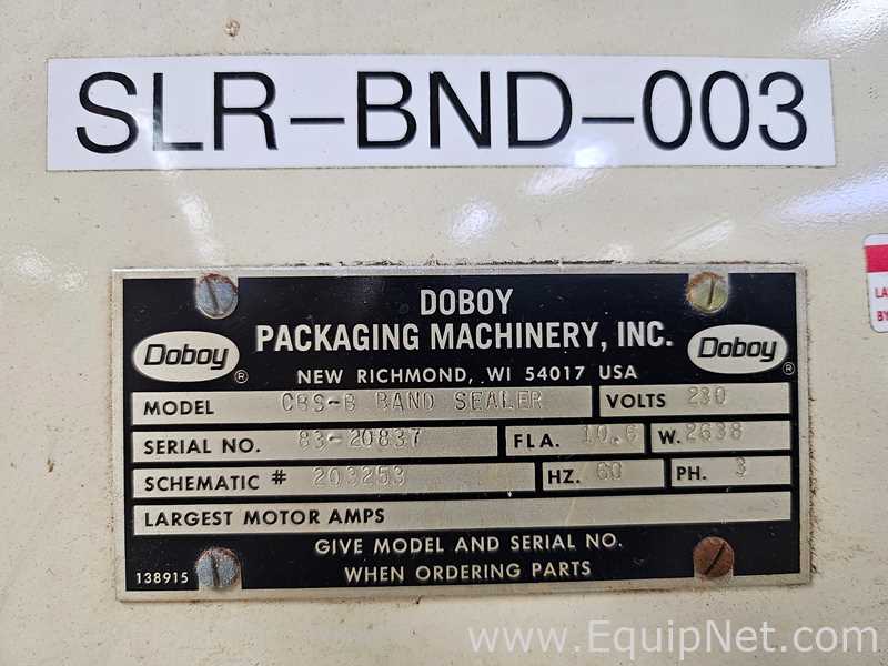 Micro Divisor Doboy Packaging Machinery Inc. CBS-B Band Sealer