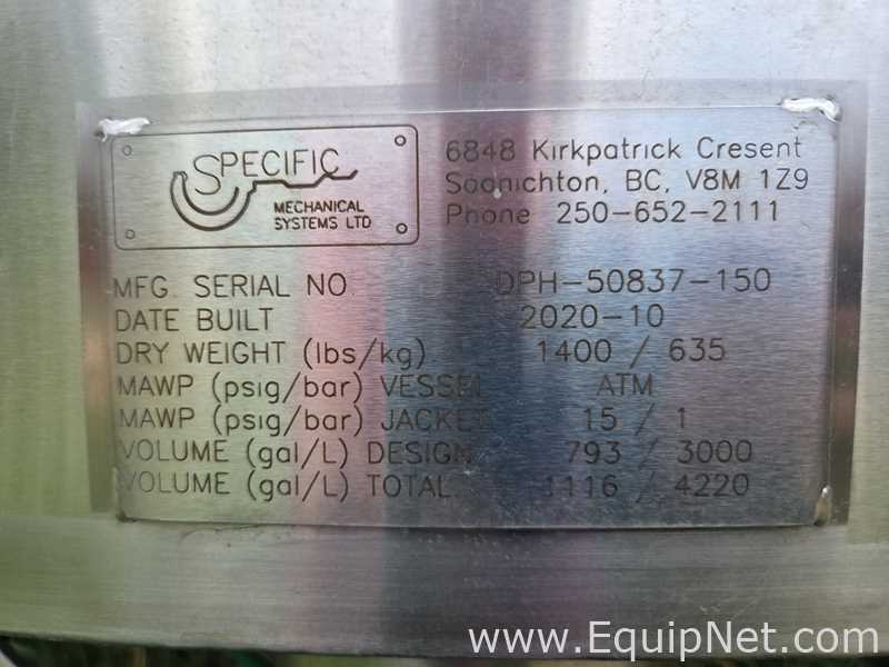 Specific Brewing Distilling 3,000 Liter Mash Cooker and Fermenter