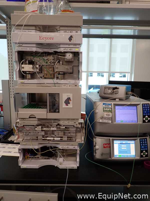 Agilent Technologies 1100 / 1200 HPLC With Wyatt Dawn Heleos II and Optilab T Rex