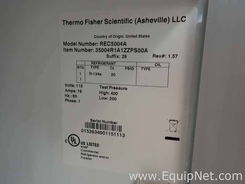 Refrigeradores Thermo Scientific REC5004A