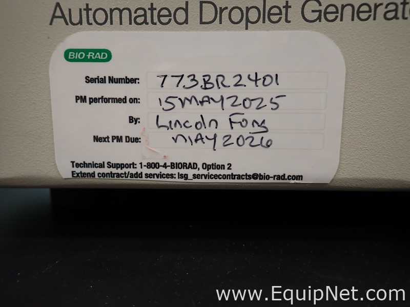 Bio Rad QX200 Droplet Reader with Droplet Generator