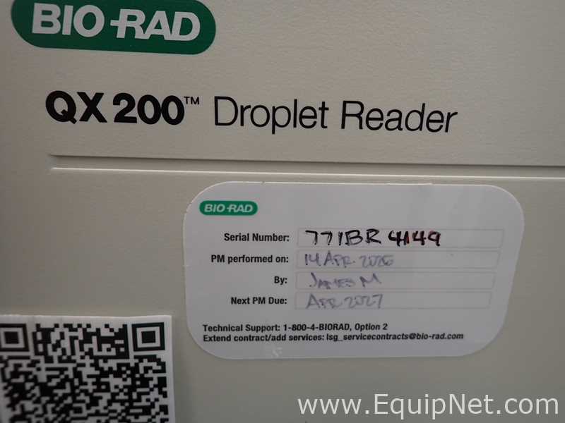 Bio Rad QX200 Droplet Reader with Droplet Generator