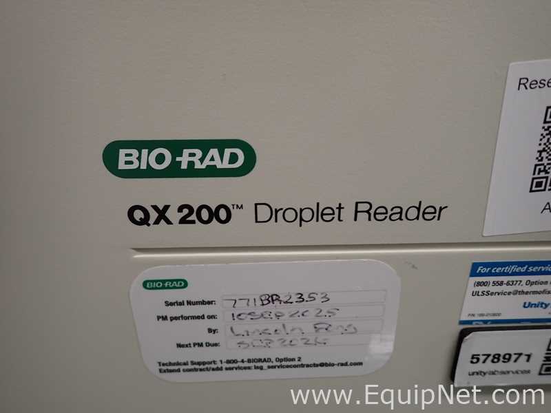 Bio Rad QX200 Droplet Reader