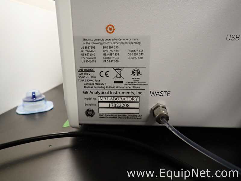 GE Analytical Instruments Sievers M9 TOC Analyzer with Autosampler
