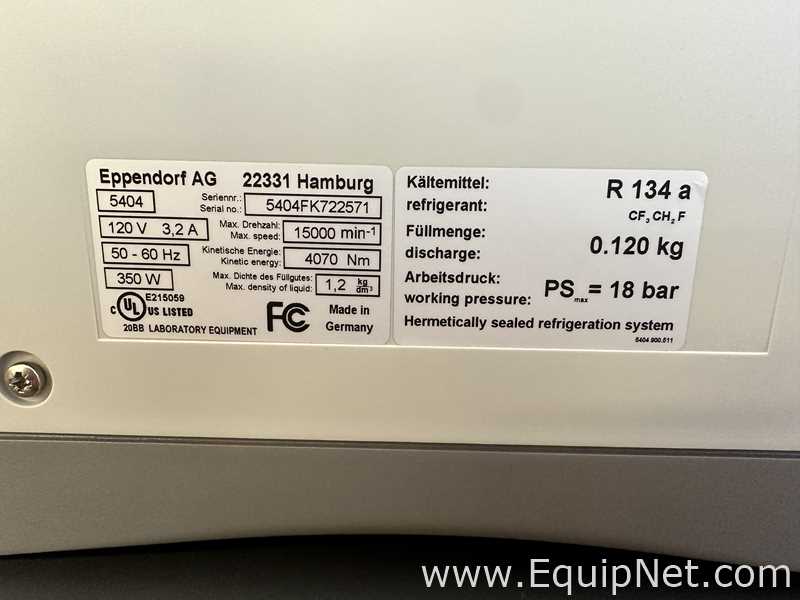 Eppendorf 5424R Refrigerated Laboratory Centrifuge