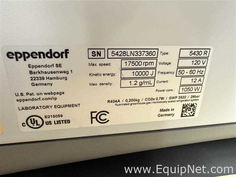 Eppendorf 5430 R Refrigerated Centrifuge