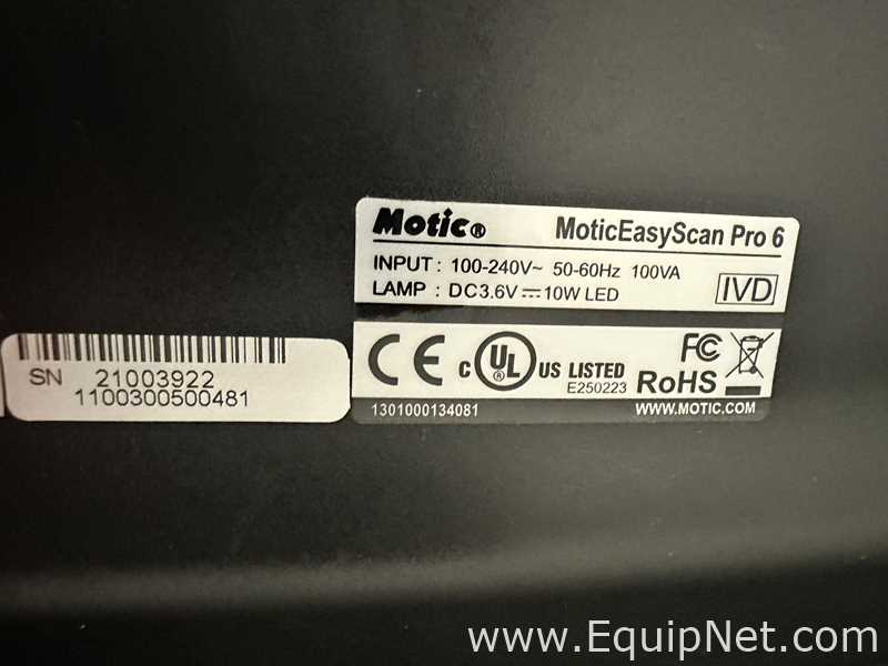 Escáner Motic MoticEasyScan Pro 6