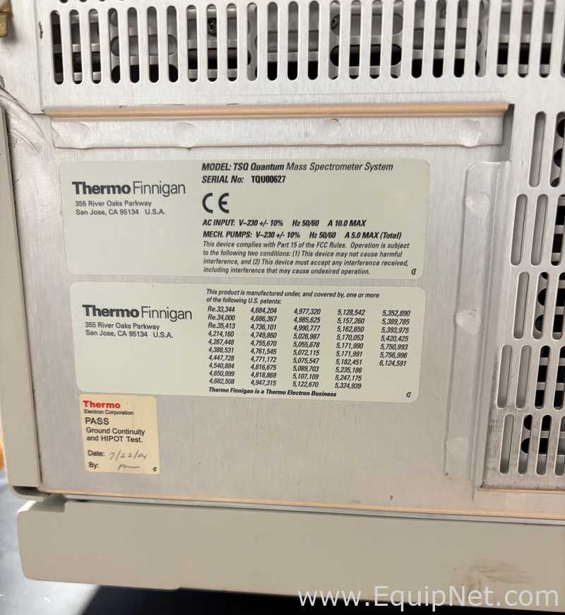 Espectrômetro de Massa Thermo Electron Corporation Finnigan TSQ Quantum