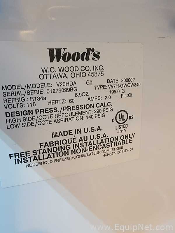 Refrigeradores Woods V20HDA