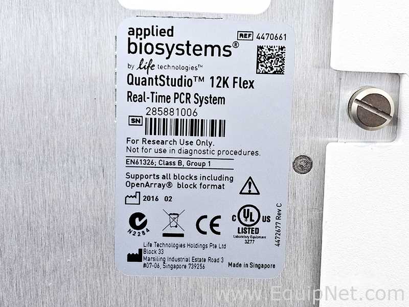 PCR e Termociclador Applied Biosystems QuantStudio 12K Flex