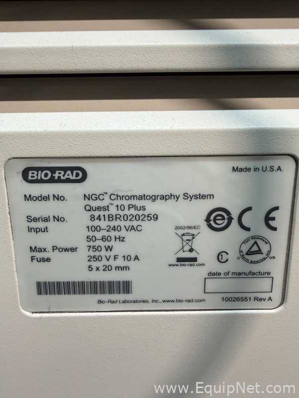 Sistema FPLC Bio-Rad NGC Quest 10 Plus