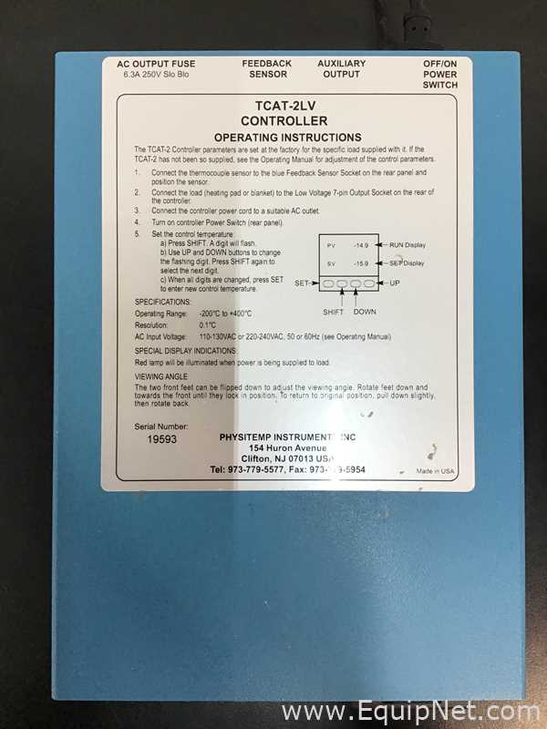 Controlador Physitemp TCAT-2LV