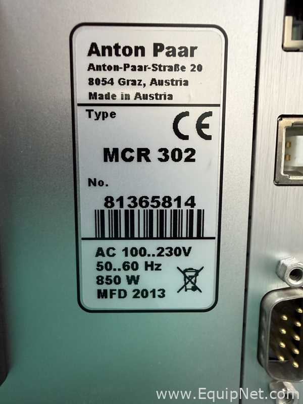 Anton Paar MCR 302 Modular Compact Rheometer