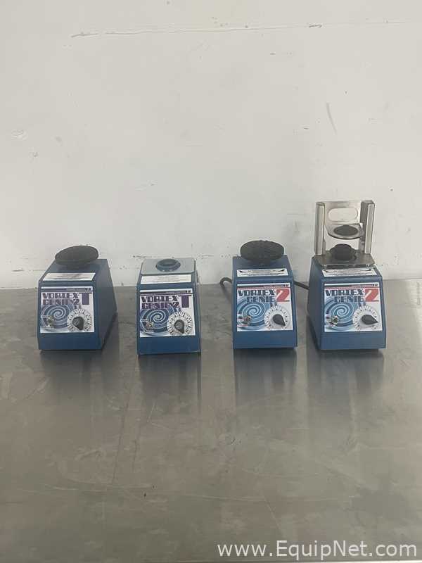 Lot of 4 Scientific Industries Vortex Genie 2 Shakers