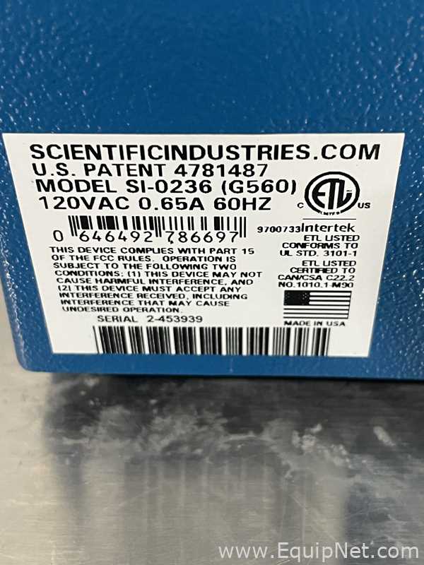 Lote de 4 Mezclador de Laboratorio Science industries G-560