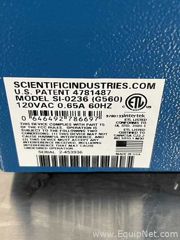 Lote de 4 Mezclador de Laboratorio Science industries G-560
