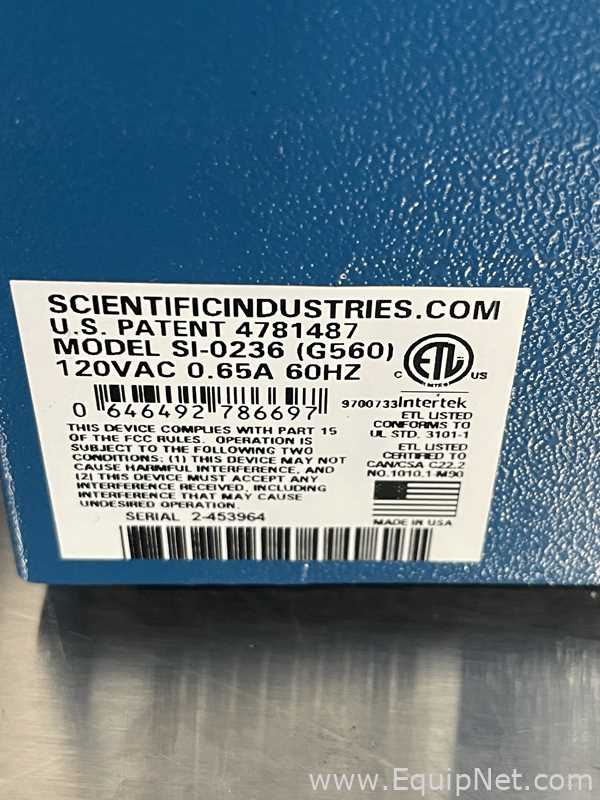Lote de 4 Mezclador de Laboratorio Science industries G-560