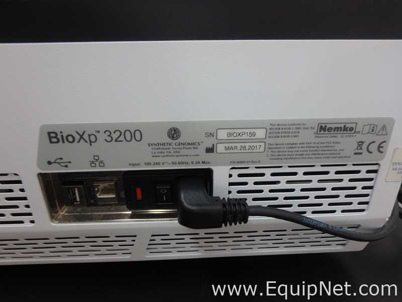 Sintetizador de DNA Synthetic Genomics BioXp 3200