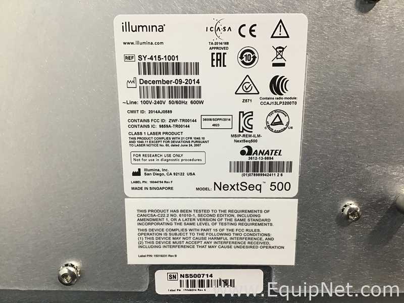 Secuenciador Illumina NextSeq 500 SY-415-1001