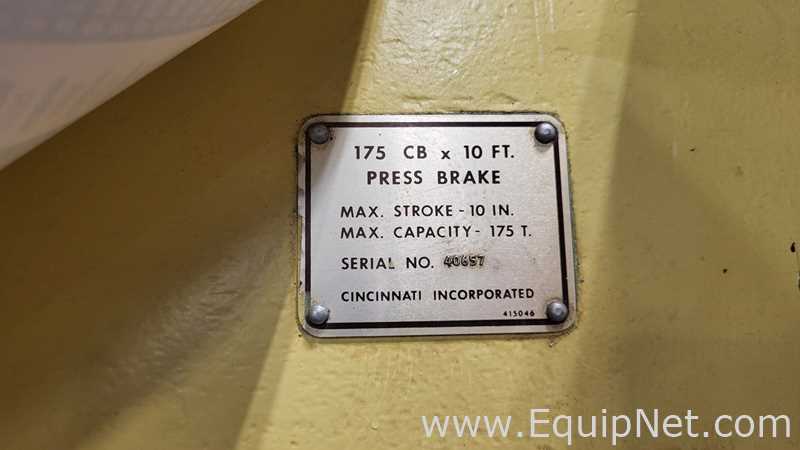 Máquina de Dobra Cincinnati Inc. CB 175