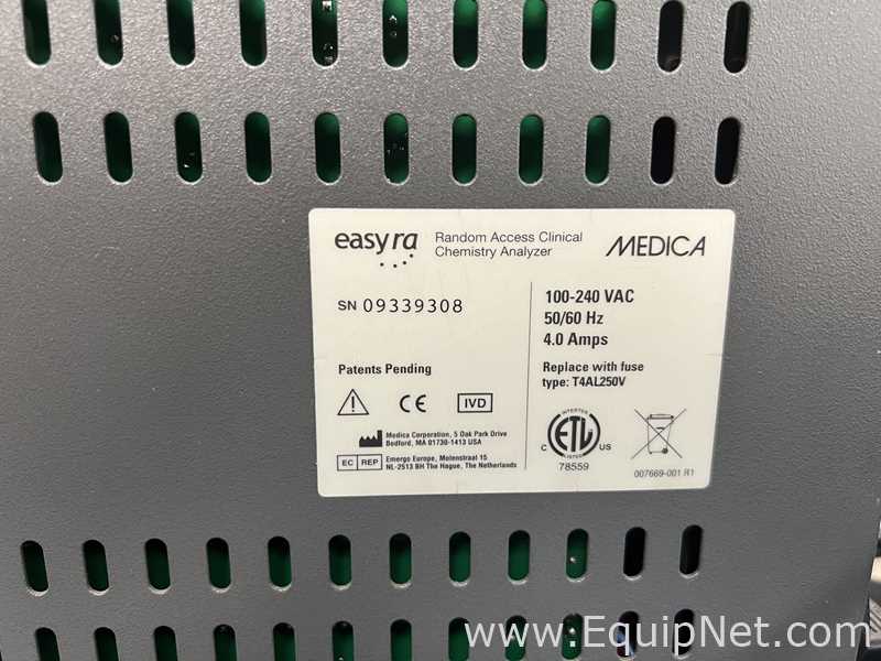 Medica Corporation Easy ra Random Access Clinical Chemistry Analyzer