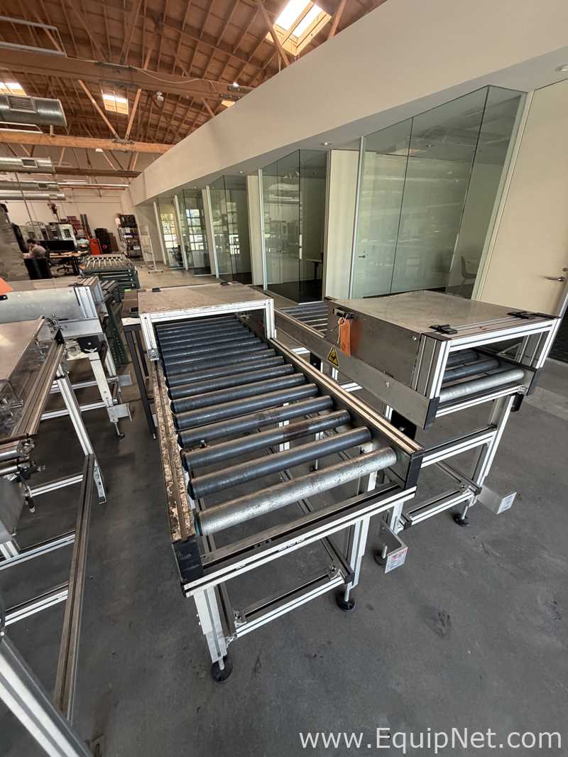 Lot of 6 MK North America Roller Conveyor System