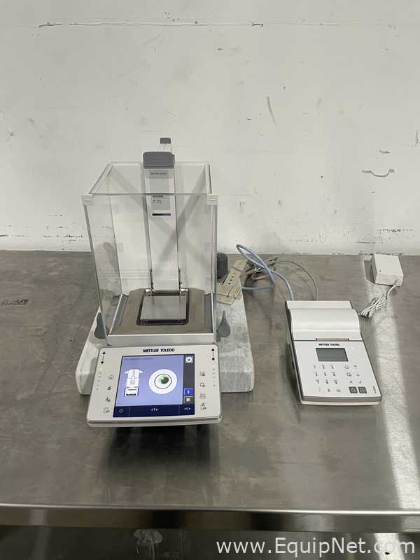 Mettler Toledo XPE504 Analytical Balance With P-58RUE Printer and Marble balancing table