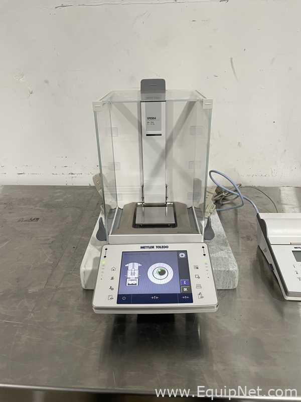 Mettler Toledo XPE504 Analytical Balance With P-58RUE Printer and Marble balancing table