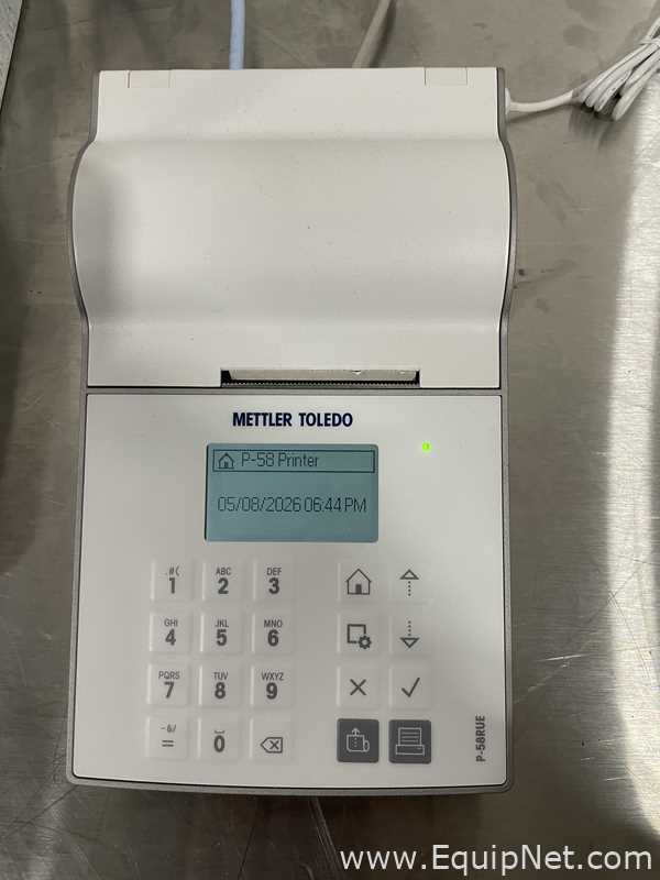 Mettler Toledo XPE504 Analytical Balance With P-58RUE Printer and Marble balancing table