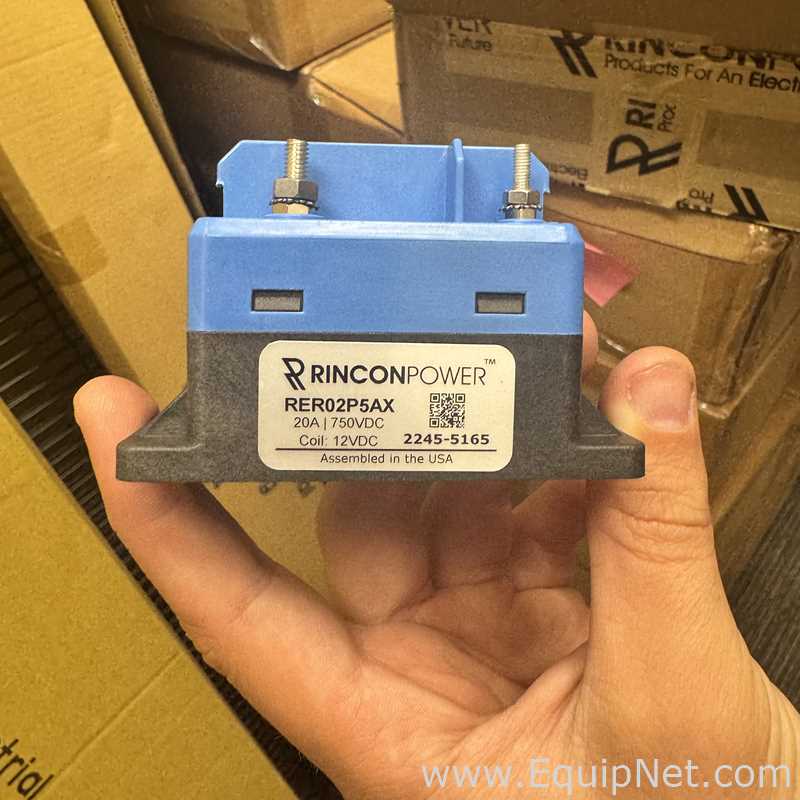 Lot of 7 Boxes of Unused Rincon Power RER02p5AX Contactors