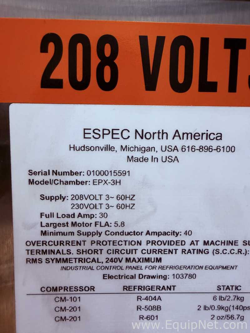 Espec EPX-3H Environmental Test Chamber