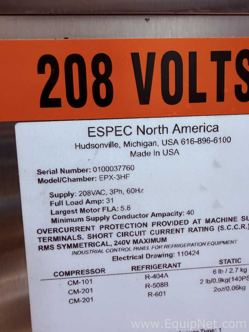 Espec EPX-3HF Environmental Test Chamber