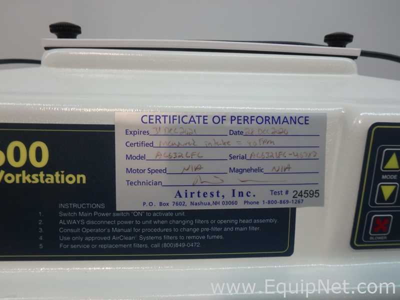 Air Clean Systems 600 AC632LFUVC PCR Workstation