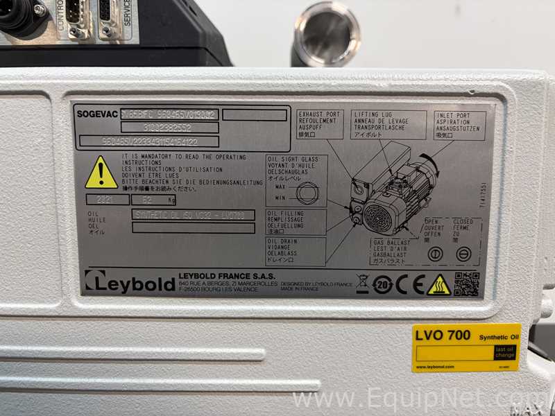 Bomba de Vacío Leybold Sogevac SV 40-65 BIFC