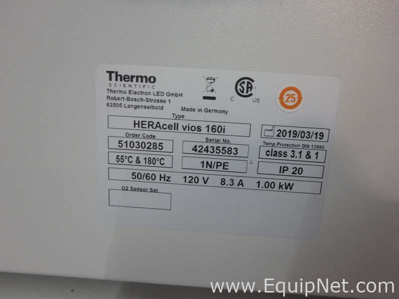 Incubadora Thermo Scientific Heracell Vios 160i