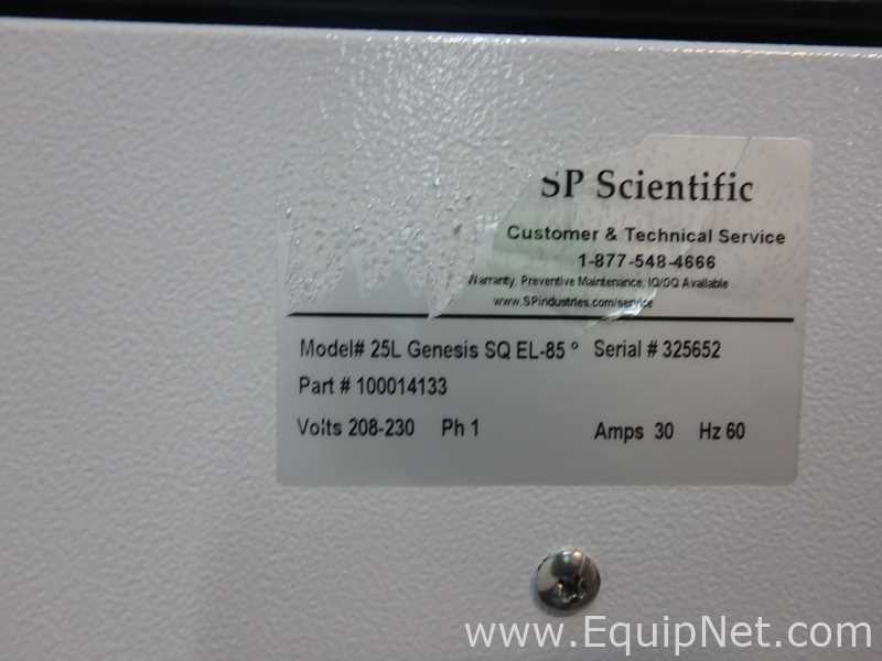 SP Scientific Vertis 25L Genesis SQ EL-85 Pilot Freeze Dryer