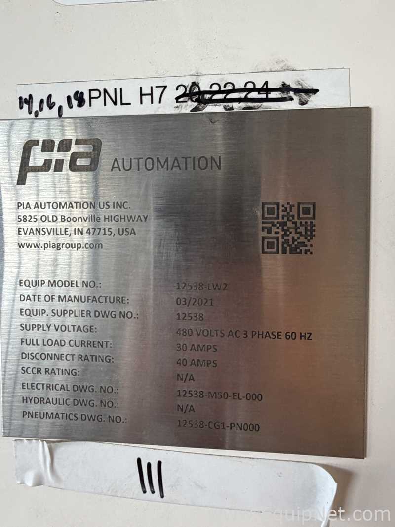 PIA 12538-LW2 Laser Welding Cells