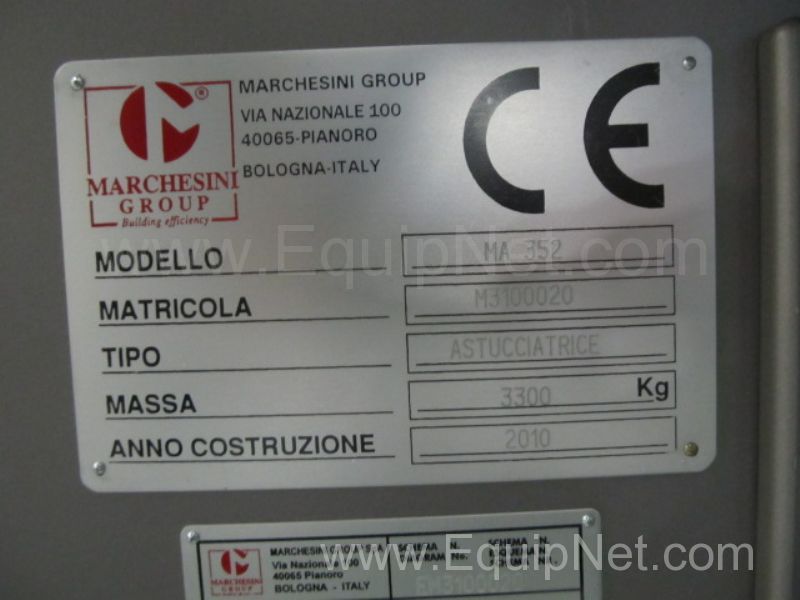 Encartonadora Horizontal Marchesini Group MA352