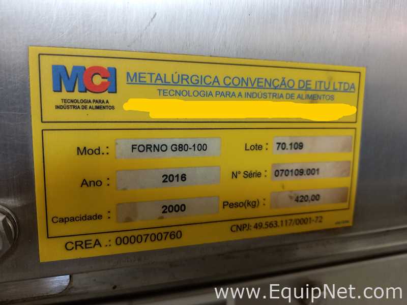 Forno a Gás MCI Metalurgica G80-100