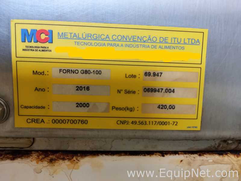 Horno Convencional MCI Metalurgica Convencao de Itu LTDA G80-100