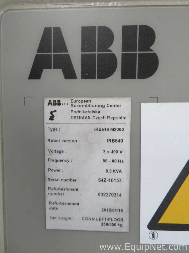 ABB IRB 640 M2000拾取和放置机器人-生产线5清单#685437 - beplay安卓下载,app安装下载