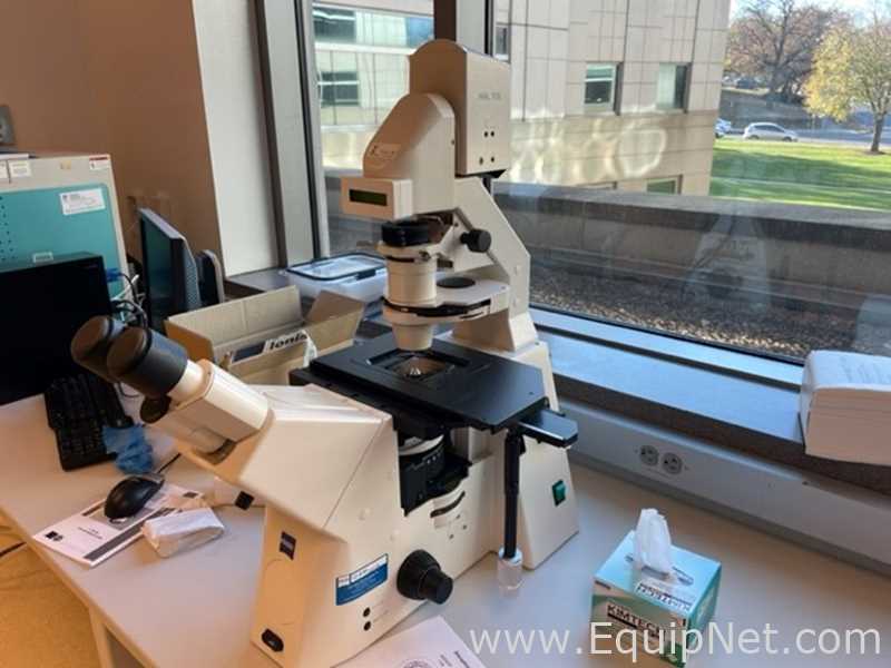 Zeiss Axiovert 200 Inverted  Microscope with X-Cite Series 120 Q