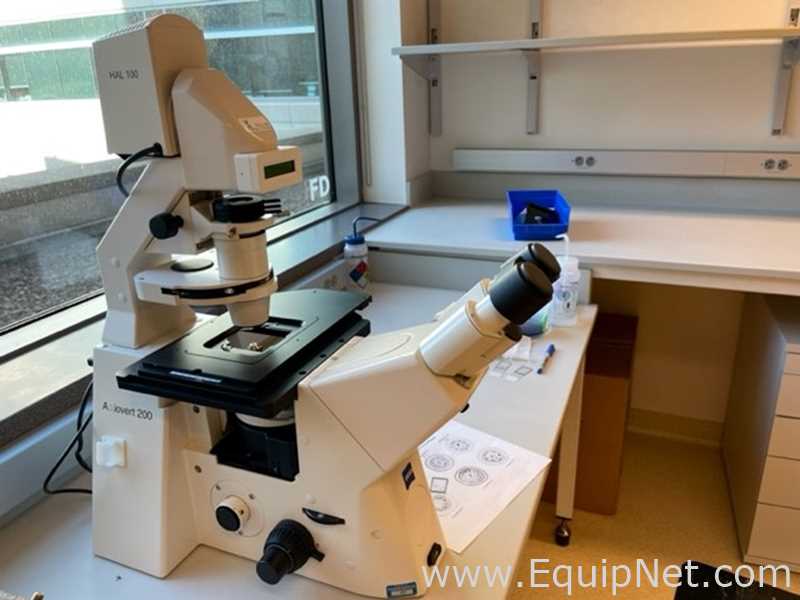 Zeiss Axiovert 200 Inverted  Microscope with X-Cite Series 120 Q
