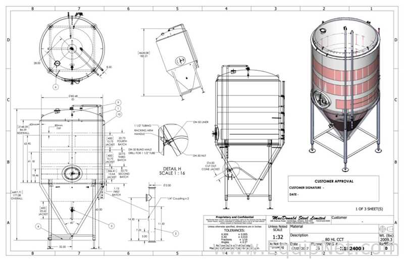 MacDonald Steel Limited 80 HL CCT Conical Fermenter Tank