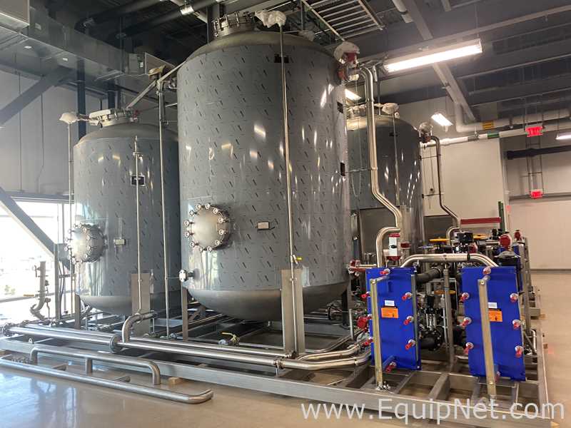 Sistema de Purificación y Destilación de Agua Aqua Chem Carbon Filter-Polishing Softener Skid. Sin usar